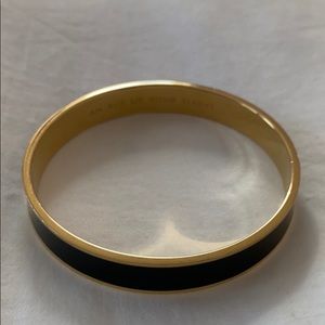 kate spade black and gold bangle bracelet
